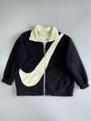 Nike Big Swoosh Reversible Sherpa Fleece & Ripstop Jacket (L/XL)