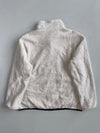 Black Yak Cream Sherpa Fleece Zip Jacket with Navy Trim (L)
