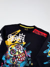 Screenshot Graffiti Skull Embroidered Streetwear Crewneck (M)