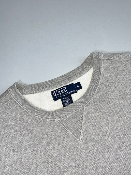Polo by Ralph Lauren Sherpa Lined Crewneck in Grey (XL)