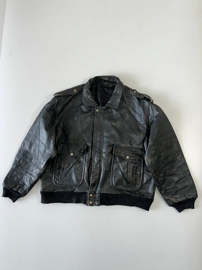 !                                                                                                                                                                                                      Super Premium Original RARE Leather Jacket Heavy (XL/2XL