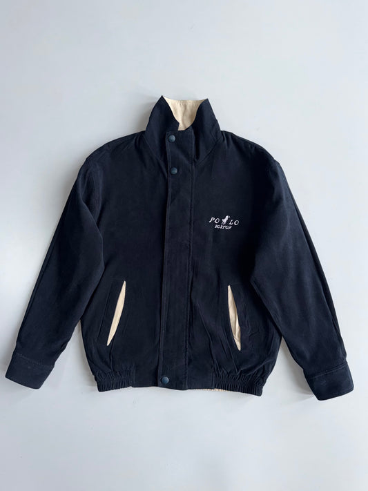 Polo Boston Reversible Bomber Jacket (Cream/Navy) (S)