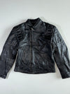 SK Fashion Canada Vintage Genuine Leather Padded Moto Jacket (M)