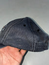 Minimal Black Faux Suede Cap with Metal Stud Detail (Adjustable)
