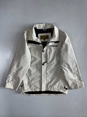 Timberland Weathergear | Vintage Y2K Convertible Jacket Off-White detachable sleeves (XL)