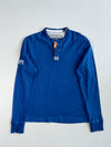 Superdry Henley Long Sleeve Tee Royal Blue (Xl)