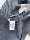 Banana Republic Cotton Cashmere Argyle V-Neck Sweater (S)