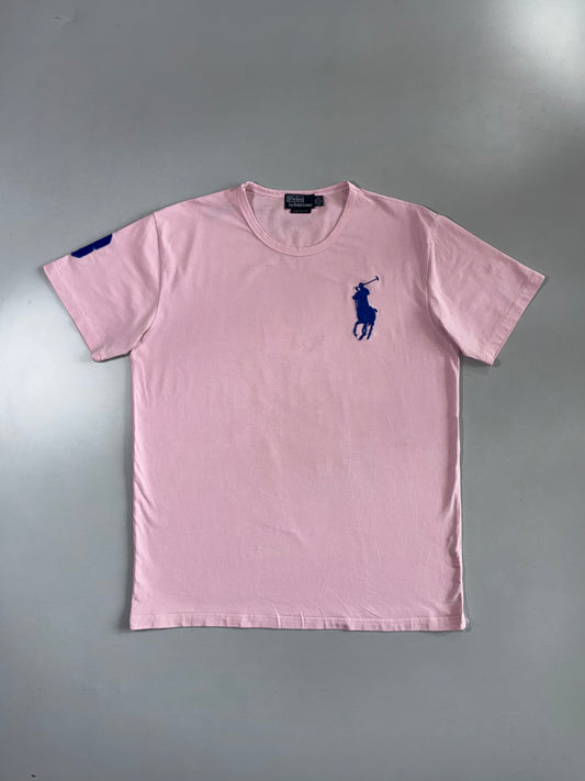 Polo Ralph Lauren | Big Pony Tee | Pink Custom Fit (L)