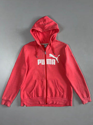 Puma Coral Pink Zip Hoodie (S/M)