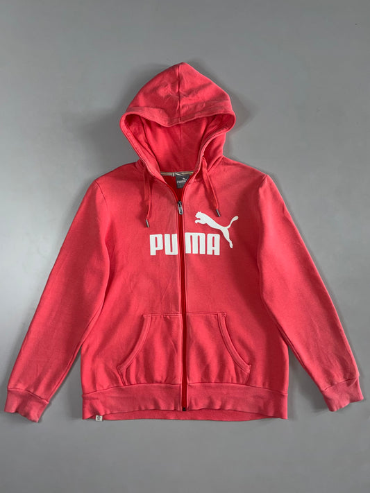 Puma Coral Pink Zip Hoodie (S/M)
