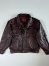 Vintage Premium Original Bomber (Detechable Arms) Leather Jacket (2XL)
