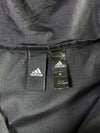 Adidas Black Hooded Windbreaker (White Stripes) (S)