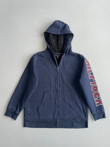 Tommy Hilfiger Sherpa-Lined Zip Hoodie | Navy | (M)
