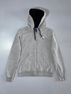 Nike Grey Zip-Up Fleece Hoodie (S/M)