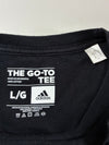 Adidas “Three Stripe Life” USA Flag Graphic Tee – Black (L)