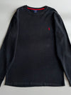 Polo Ralph Lauren Thermal Long Sleeve – Black Waffle Knit (XL)
