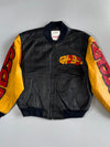 Michael Hoban | WhereMI 1991 early 90s. "Freedom" Pure Leather Bomber Jacket (L)
