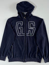 GS B-Enken Navy Striped-Hood Full Zip Hoodie (L)