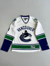Reebok NHL Vancouver Canucks Roberto Luongo #1 Away White Hockey Jersey Orca Logo Size (M)