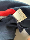 Disney Pooh | Vintage Navy Hockey Stripe Embroidered Sweatshirt | (XL)