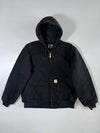 Carhartt Black Hooded Work Jacket (XL)