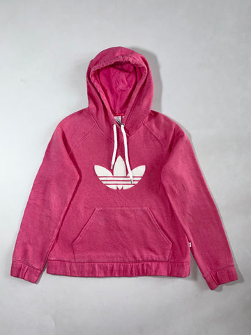 Vintage Adidas Originals Pink Trefoil Logo Hoodie Women’s (S/M)