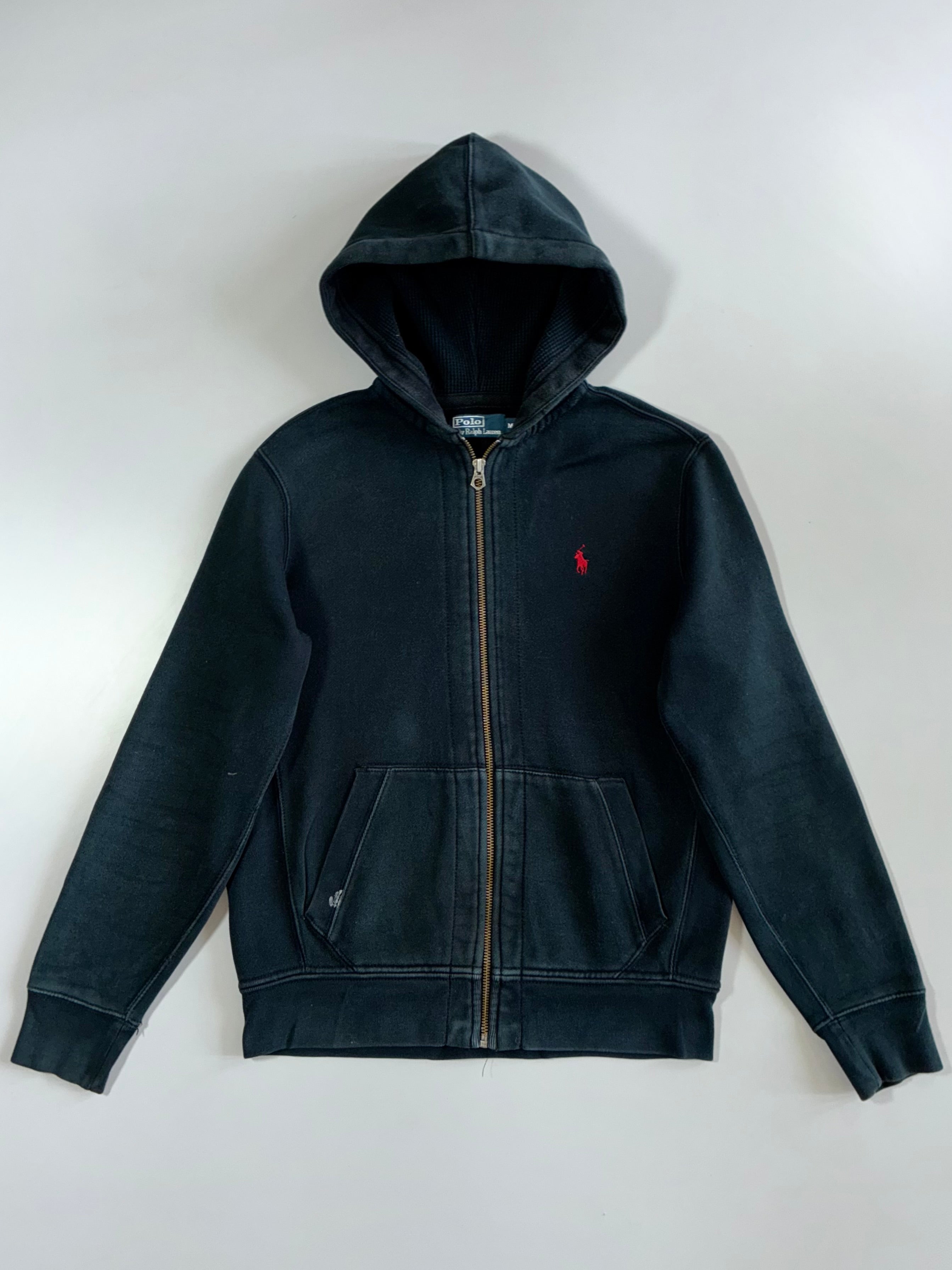 Polo Ralph Lauren Faded Black Zip Hoodie (M/L) – Drip Drop Attire