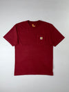 Carhartt Pocket T-Shirt Burgundy/Maroon Original Fit (XL)