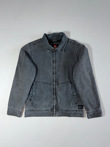 Quiksilver Grey Washed Harrington Jacket  (M)