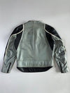 Grey/Black Leather Café Racer Jacket w/ Bristol Lining (Xl)