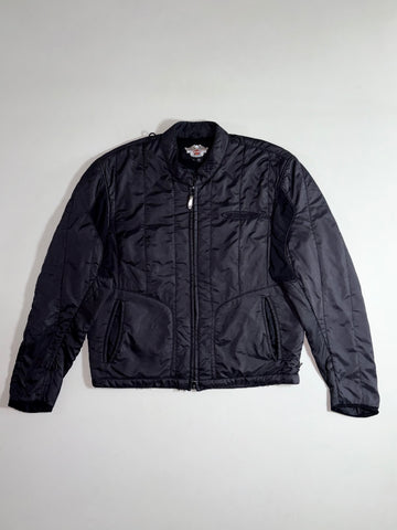 Harley-Davidson Quilted Liner Jacket l All Black Biker (L)