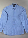 Zara Man Blue Micro Floral Slim Fit Shirt – (S/M)