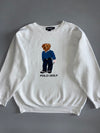 Polo Golf Ralph Lauren | Vintage Golf Bear Crewneck Sweatshirt White (2XL/3XL)