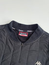 Kappa Italia Black Quilted Half-Zip Sweatshirt (L)