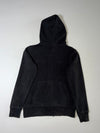 Champion Zip-Up Hoodie Fleece Full-Zip Authentic Athletic Black (S)