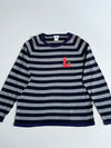 Lacoste Striped Logo Patch Long-Sleeve Knit Sweater(2XL)