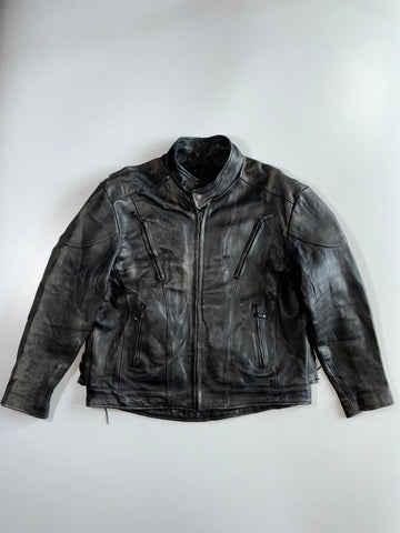 Super Premium Original Racing Heavy Leather Jacket (XL)