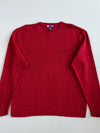 Chaps Red Ribbed Knit Sweater(2XL)