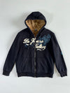 Design United Y2K Graphic Faux-Fur (Furr inside)Lined Zip Hoodie (L)