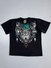 Vintage Rock Eagle Wolf Pack Graphic Tee | Glow in the Dark (XL)