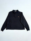 Vintage Jaguar Black Dotted Knit Long Sleeve Polo (L)