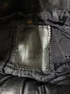 Vintage Black Leather High Waist Biker Pants with Belt & Ankle Zips (W:32) (L:43)