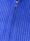 Tommy Hilfiger Blue Ribbed Full-Zip Sweater (M)