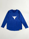 Under Armour Project Rock "All Day Hustle" Long Sleeve Tee – Royal Blue (2XL)