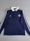 Adidas Chelsea FC Long Sleeve Rugby Polo (XL)