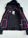Superdry Mountain Black Sherpa Fleece Hoodie – Pink Zip Details Women’s (XS)