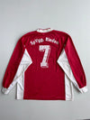 Vintage 90s Adidas Red Long Sleeve Football Jersey (XL)