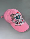 Pink Skull “Dead Man’s Hand” Cap – Rhinestone Tattoo Art (Adjustable)