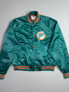 Chalk Line | Miami Dolphins Teal Satin Bomber Jacket (XL)