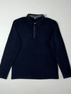 Vintage Fila Navy Blue Long Sleeve Polo Shirt (L)